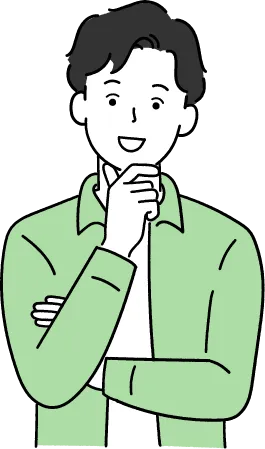考える男性のイラスト