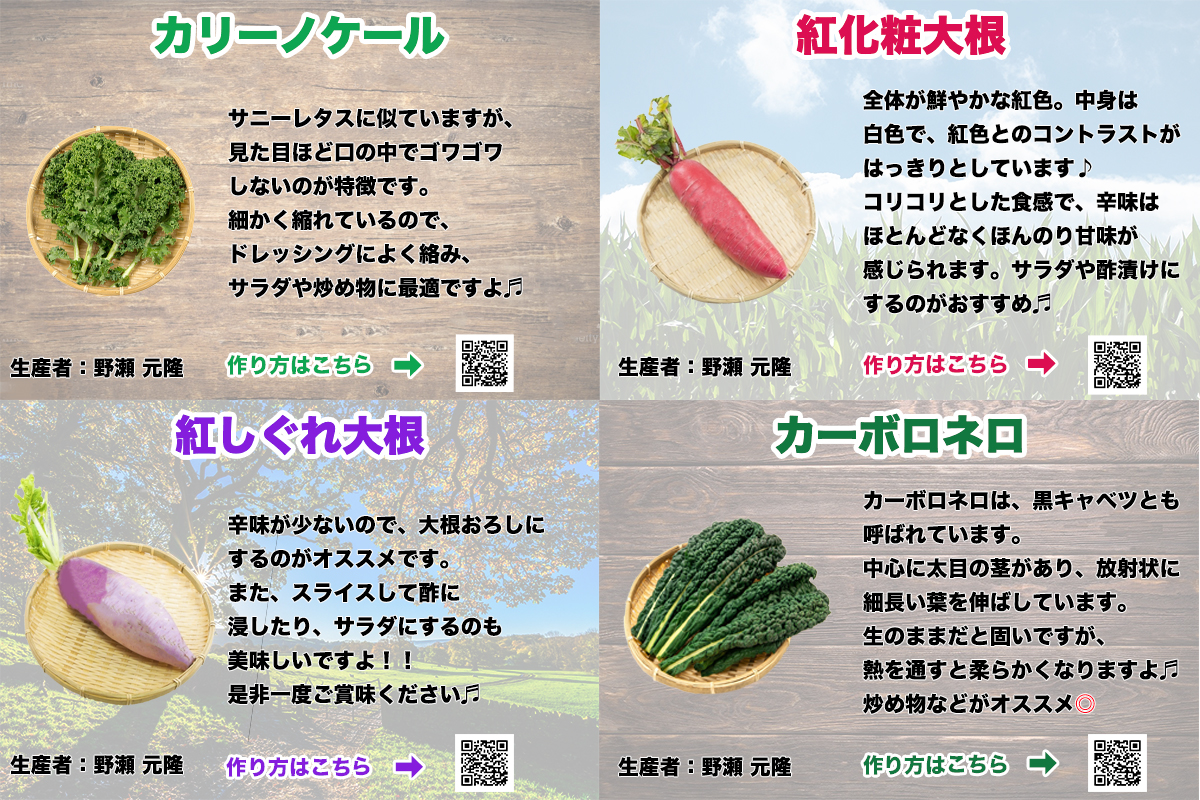 野菜のポップ